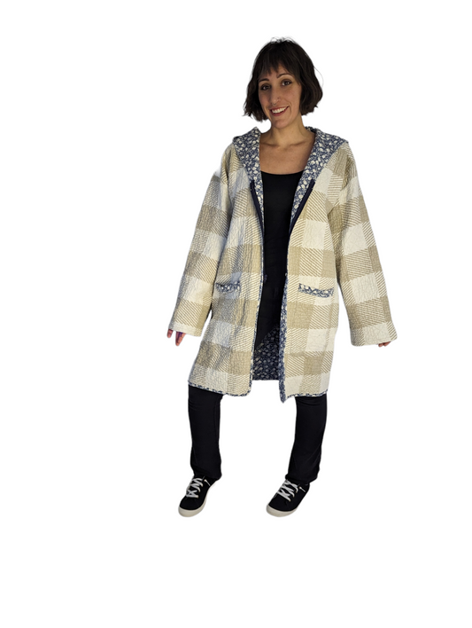 Vintage Quilt Duster Coat